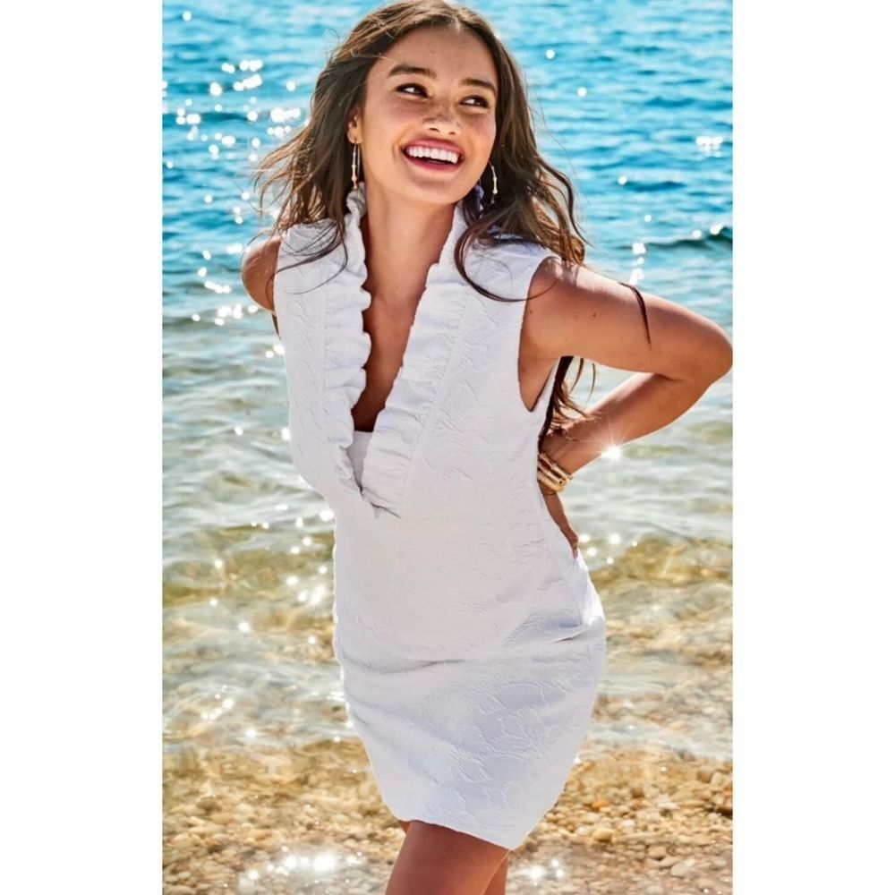 NWT Lilly Pulitzer Tisbury Mini Dress in Resort White - Picture 1 of 16
